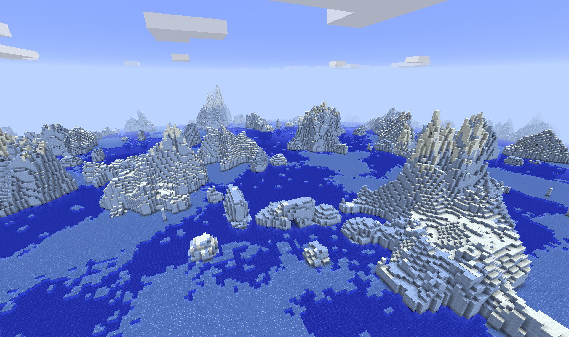 Nový bióm Ice bergs